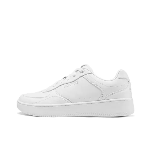 Skechers Court Classics Anti-Slip And Wear-Resistant Breathable Low-Top Skateboard Shoes Men's White