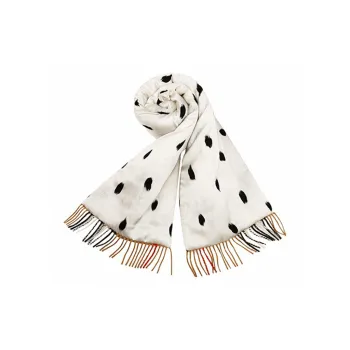 Burberry Cashmere Cashmere Mulberry Silk Polyester Knit Scarves Women's Khaki
