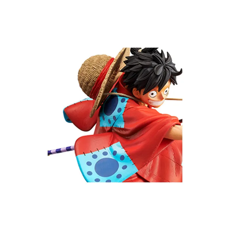 BANPRESTO Monkey D. Luffy Glass Factory One Piece Koa Artistic King Wa No Kuni Luffy Drawing Swords Scale Figures-3