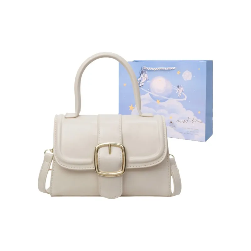 Duoluplo Doron Paul PU Crossbody One Shoulder Handbag Regular Women's Black/Ecru/Silver/Pink-4