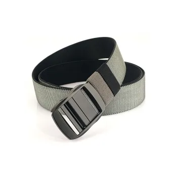 Mulinsen Double-Sided Minimalist Style Casual Automatic Buckle Nylon Belt Unisex 3.8cm