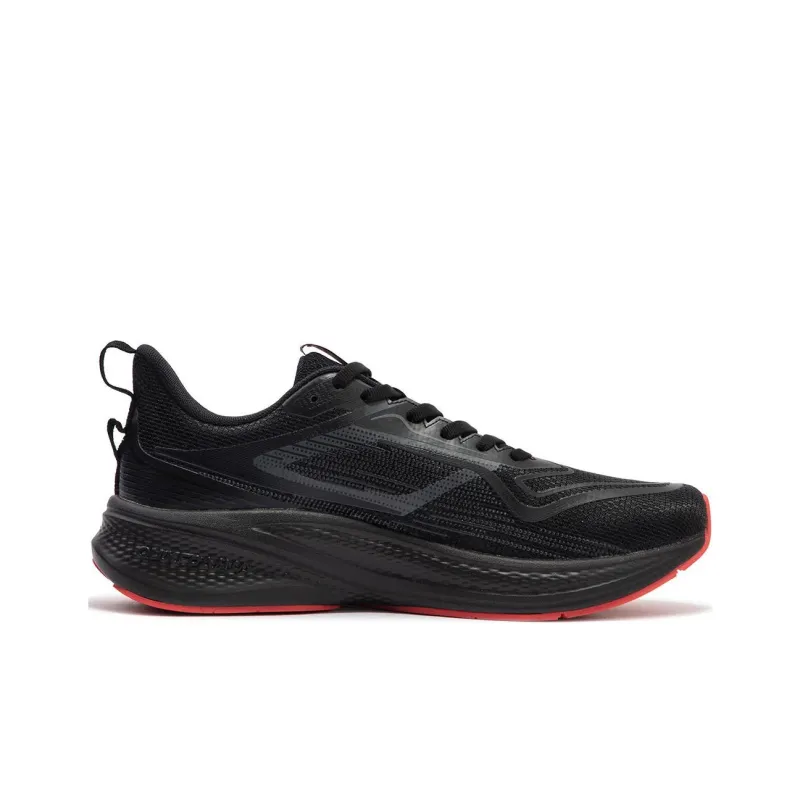 361° Cushioning, Wear Resistant Low Top Casual Running Shoes Men's Black Red-1