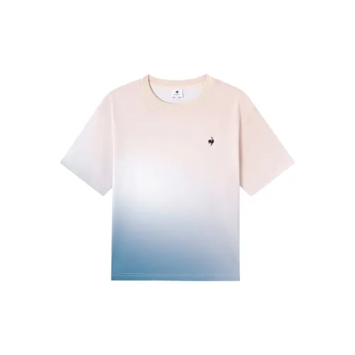 Le Coq Sportif T-Shirts Women's Coral Pink