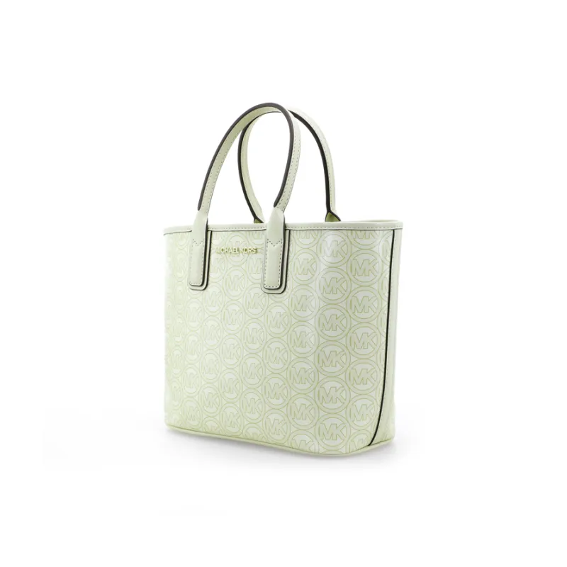 MICHAEL KORS Jodie Leather Tote Bag, Shopping Bag, Handbag Trumpets Women's Mint Green-3