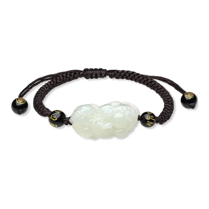 Century Edge Jewelry Bracelets Pale Greenish White Jade Men's-0