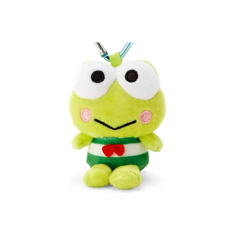 Sanrio Frog With Heart Shaped Mountaineering Button, Frog Dolls Plush Pendant 6cm Long-1