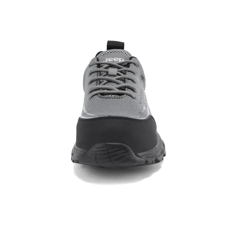 Jeep Anti Slip And Wear Resistant Coverage Low Top Labor Shoes Outdoor Shoes Unisex Gray-3