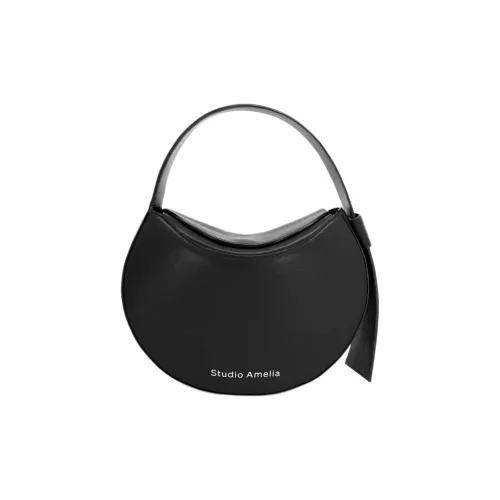 STUDIO AMELIA Sheep Nappa Leather One Shoulder HandBag chiara Crossbody Bag chiara Mini Women's Black