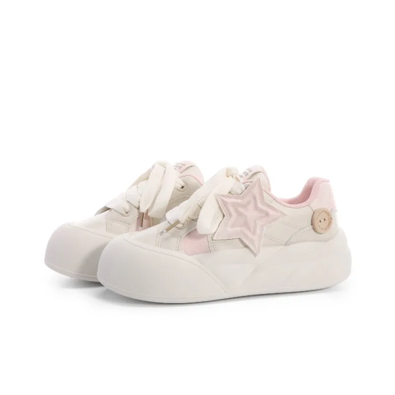 FULLXUAN Skateboard Shoes Women's Low Top White-8