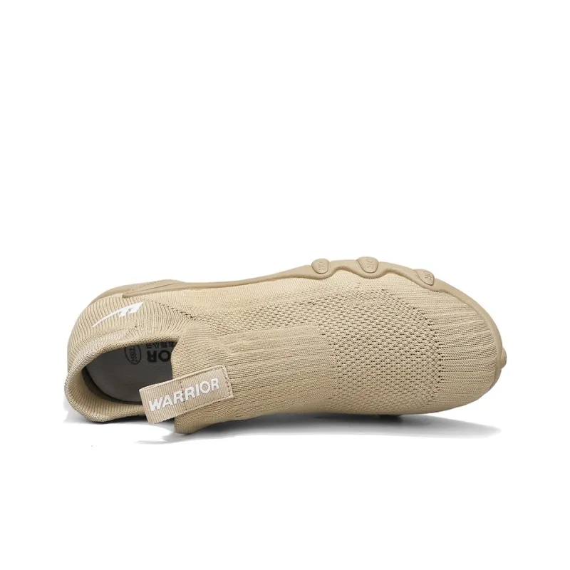 Warrior Slip Resistant, Abrasion Resistant, Breathable, Lightweight Coverage Low Top Casual Shoes Men's Khaki-3