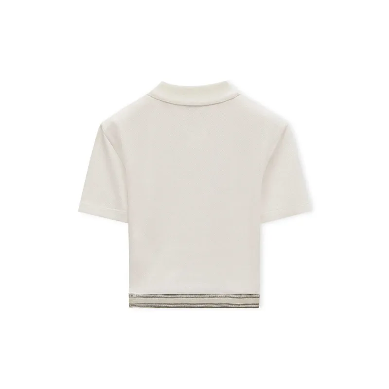 LOEWE FW24 Polo Shirt Women's White-1