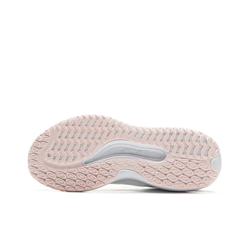 LINING Soft Lite Casual Shoes Women's Low Top Standard White/Peach Blossom Pink-6