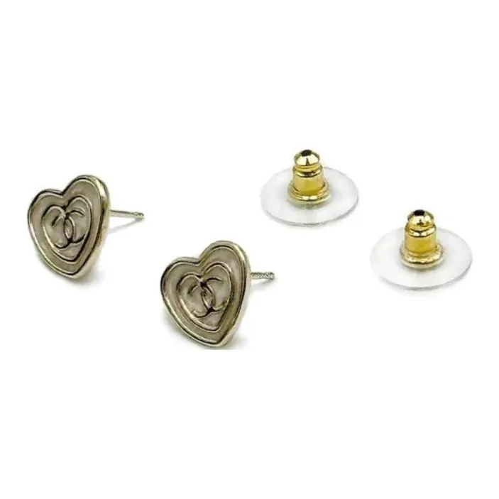 CHANEL Pearl Earrings Women's Gold-5