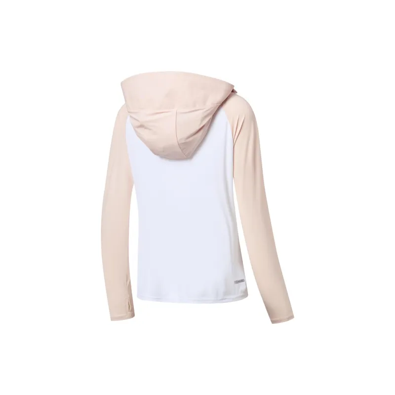 Erke Sun Protection Clothing Women's True White Peony Pink-1
