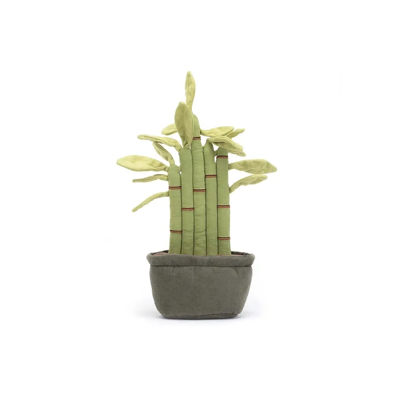 JELLYCAT Amuseables Potted Bamboo Plush Toy-1