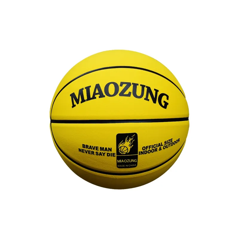 MIAOZUNG Microfiber Leather Basketball Yellow Size 7 Training Unisex-0