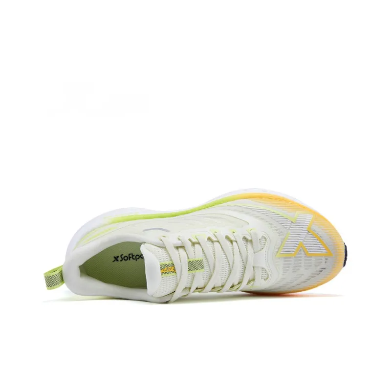 XTEP Five point Speed 2.0 Running Shoes Men Low Top Light Jasmine/Electric Pink Green-2