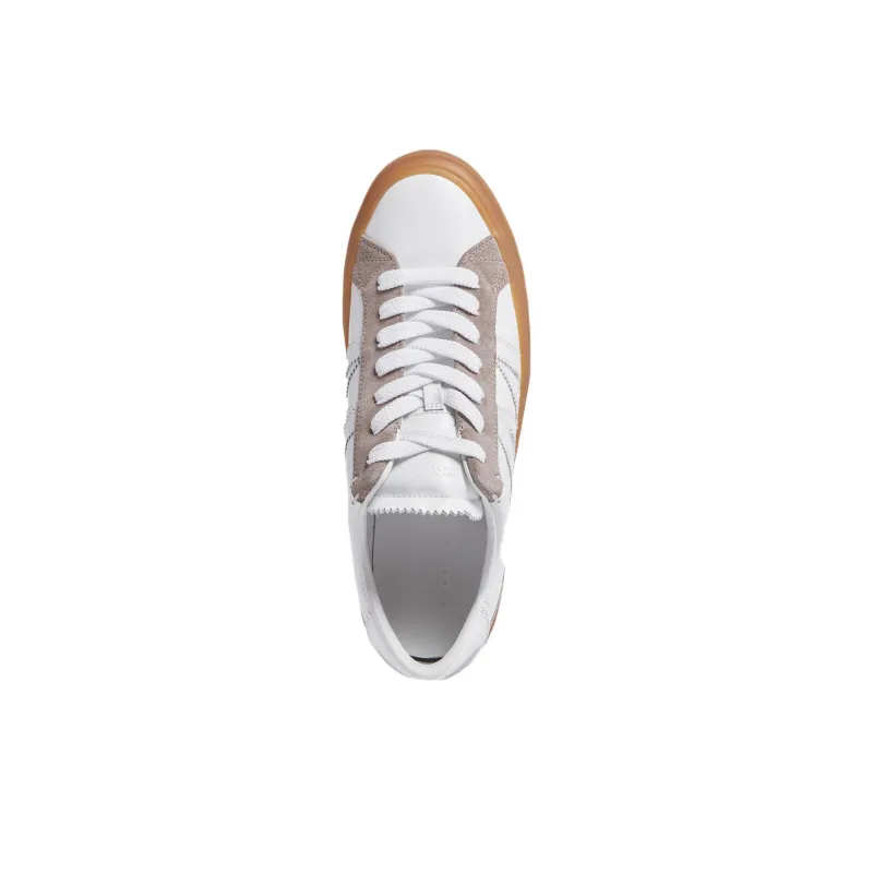 Moncler Monaco M Low Top Skateboard Shoes 3cm Men's White-2