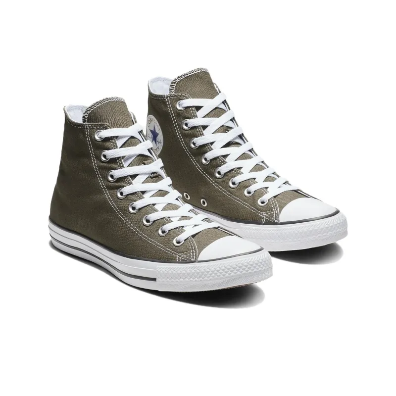 Converse Chuck Taylor All Star Anti Slip Wear Resistant High Top Canvas Shoes Unisex Gray Brown-2