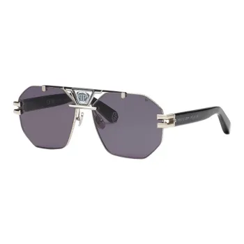 PHILIPP PLEIN Subject To Official Website Irregular Shape Sunglasses Men's Black