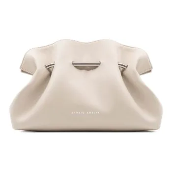 STUDIO AMELIA Chrome-Free Nappa Leather Shoulder Bag Crossbody Bag Mini Women's Stone Color