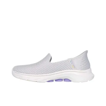 Skechers WOMEN'S GO WALK Casual Shoes Women's Low-Top Gray Light Purple