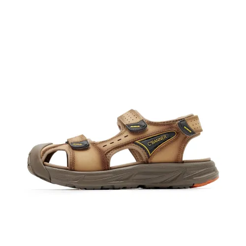 C°BANNER Beach Sandals Men Camel