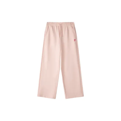 FILA FUSION Knitted Sweatpants Women's Berry Pink