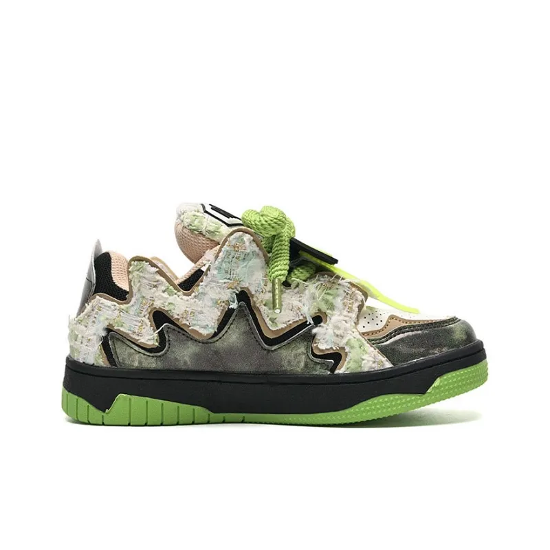 CISSTEG Anti-Slip And Wear-Resistant Height Increasing Moisture-Wicking Low-Top Skateboard Shoes Unisex-1
