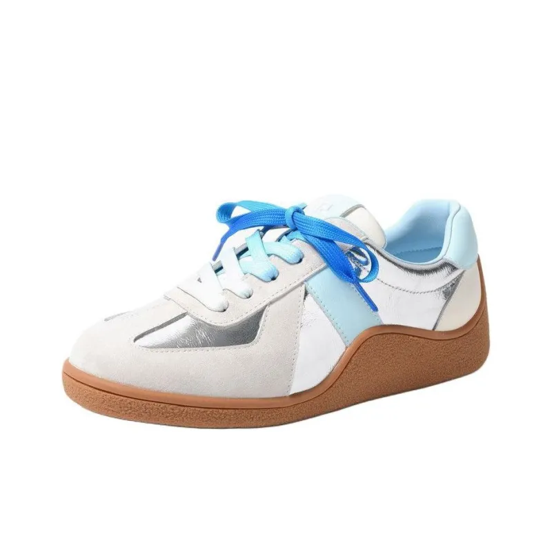 STEVE MADDEN Low-Top Skateboard Shoes Women's Silver Blue-2