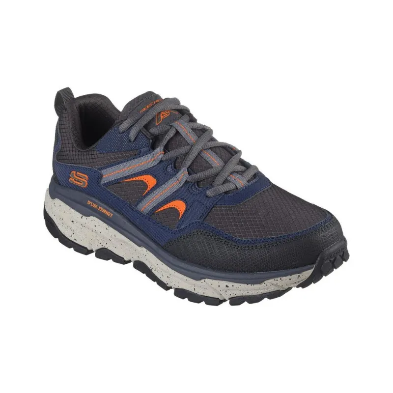 Skechers OUTDOOR Abrasion Resistant Breathable Low Top Hiking Shoes Men's Black Blue-2