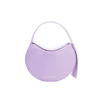 STUDIO AMELIA Sheep Nappa Leather One Shoulder Handbag Crossbody Bag Mini Women's Light Purple
