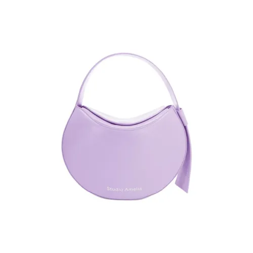 STUDIO AMELIA Sheep Nappa Leather One Shoulder HandBag chiara Crossbody Bag chiara Mini Women's Light Purple