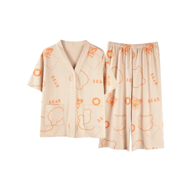 Mulong Family Pajama Set Women's Skin-0