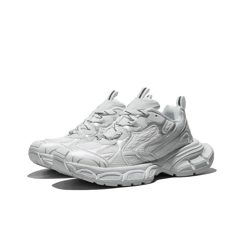 BOIGEMES Chunky Sneakers Unisex Low Top White/Black/Gray/White Blue/Champagne-3
