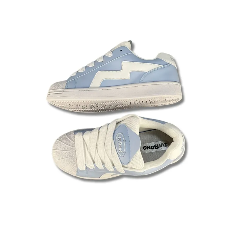 ZUIBANG Skateboard Shoes Women's Sky Blue-3