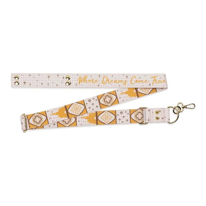 Disney PVC Bag Straps Unisex Beige & Gold-0