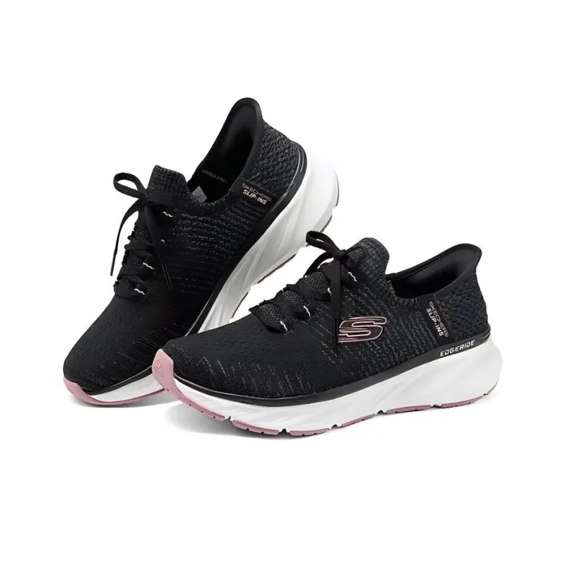 Skechers Sport Cushioned Wear Resistant Coverage Low Top Casual Shoes Women's Black-2