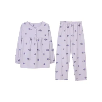 XIN1BU Pajama Set Women's Lavender