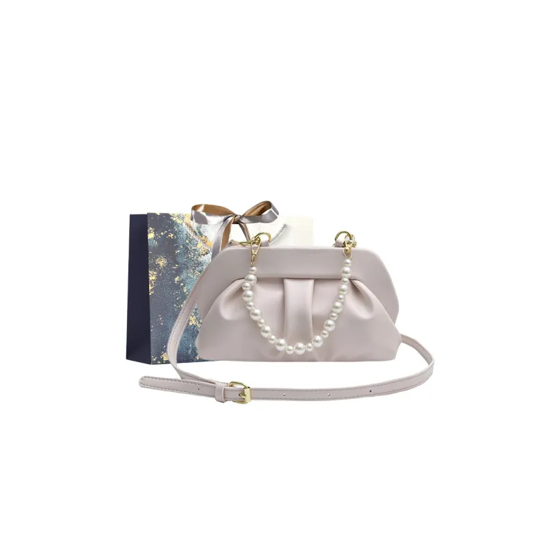 Iman's House PU One Shoulder Handbag Regular Women's White/Ecru/Silver/Pink/Black-9