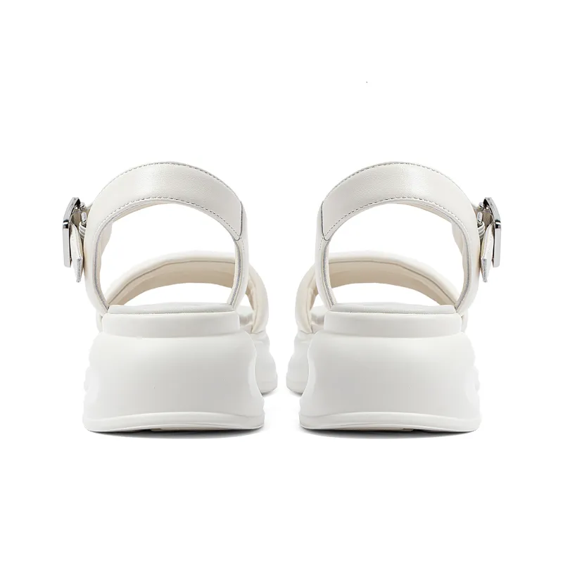 COMELY Beach Sandals Women's Ecru/Black-4