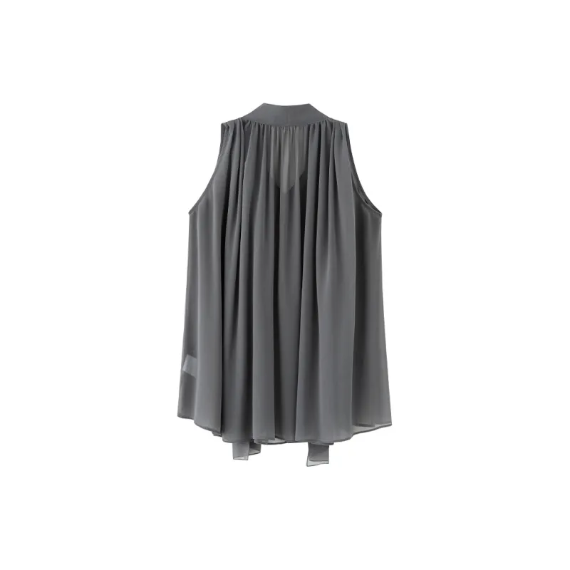 ZHOUMIAO Chiffon Shirts Women's-3