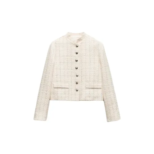 ZARA Jackets Women's White