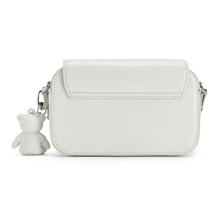 FILA Polyurethane With Synthetic Leather Crossbody Bag, Shoulder Bag Mini Women's Moonlight Gray-3
