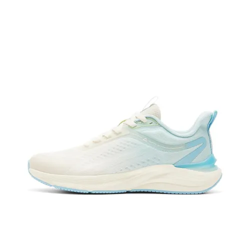 PEAK Cushioning Wear Resistant Low Top Running Shoes Women's White Blue
