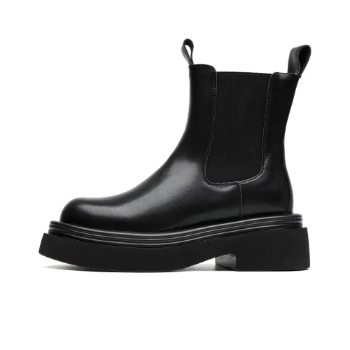 LUOMAIKE Chelsea Boots Men Black