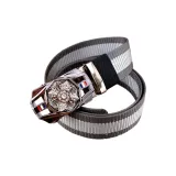 Wide Gray Pattern (Gunmetal Black Buckle)