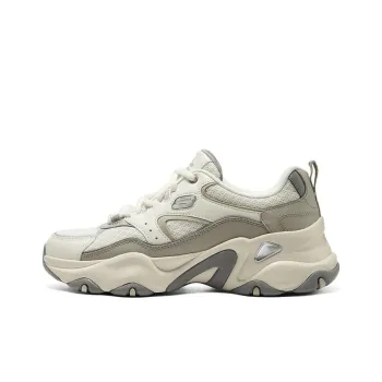 Skechers D'LITES 5.0 Anti Slip And Wear Resistant Breathable Low Top Chunky Sneakers Women's Beige Green