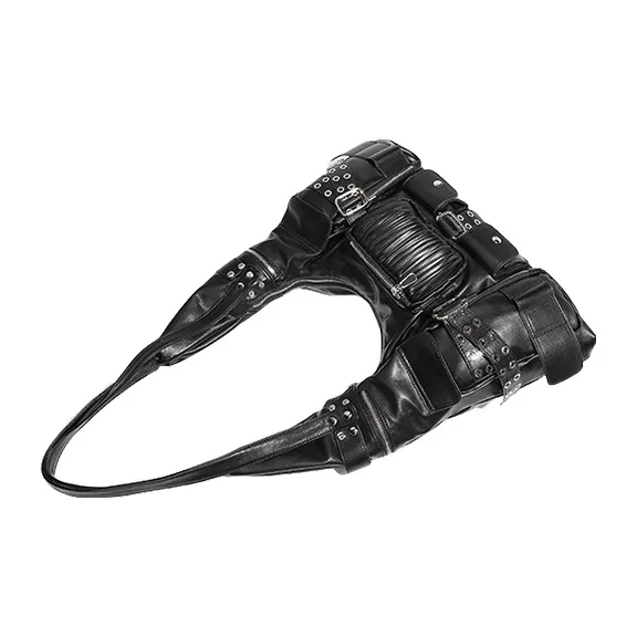 TTaG．baG PU Shoulder Bag Women's Black-2
