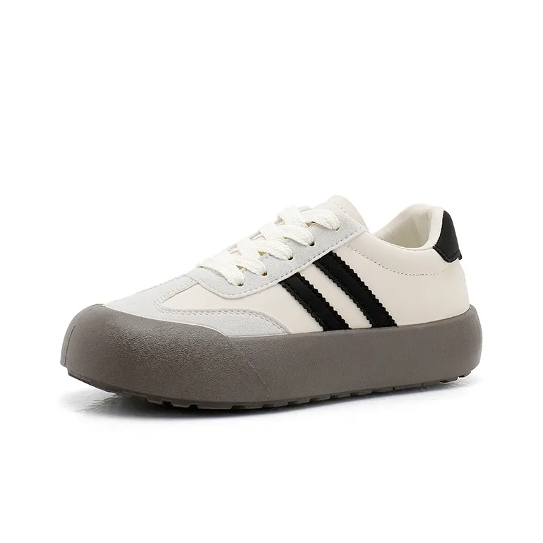 VAEL Skateboard Shoes Women's Low Top Silver-15